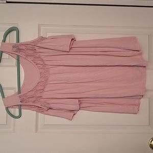 Gently loved pink cold shoulder top